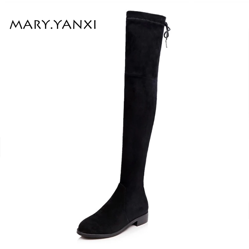 

Women Shoes Fashion Zip Stovepipe Knight Boots Square Heel Solid Genuine Leather Over-the-Knee Long Boots Lace-up Worm Plush