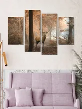 3d Wall Stickers Room Decor Wallpaper Sticker Forest Elk Waterproof Removable Wall Stickers Room Decoration Accessories 3pcs set 3d removable room decoration wall stickers
