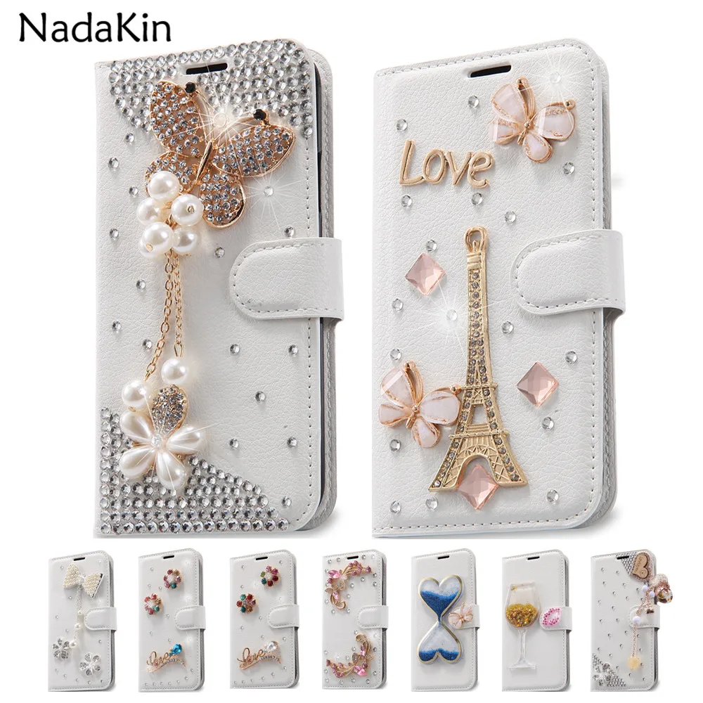 

Rhinestone Flip Wallet Leather Case for Cubot Note S 5.5'' Dinosaur H2 Rainbow 2 X17 X17S X18 Plus Echo Max Magic Plus R9