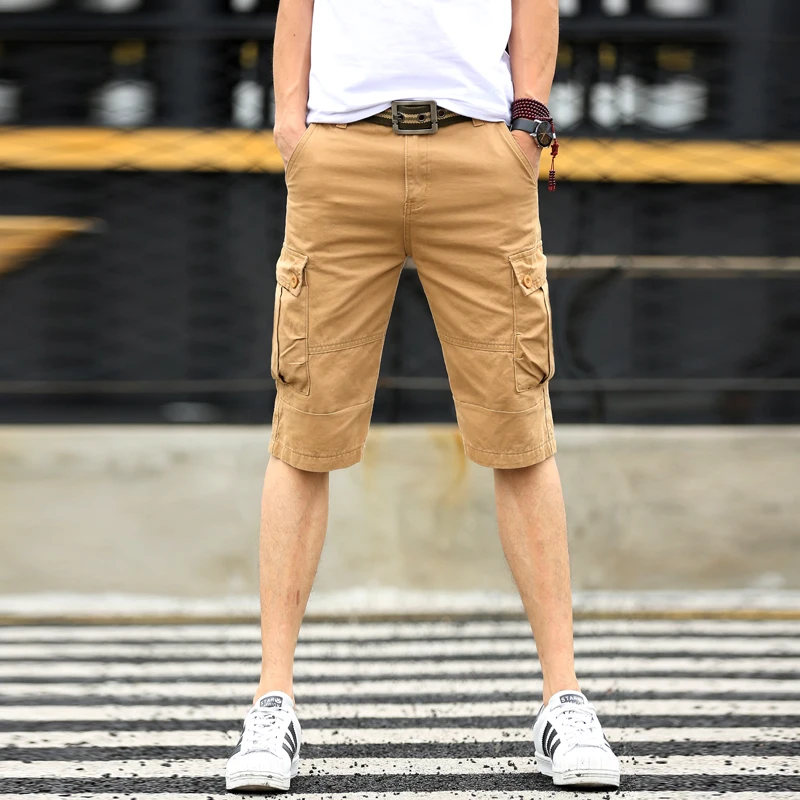 Новые мужские шорты-карго мужские повседневные военные рабочие короткие брюки с карманами