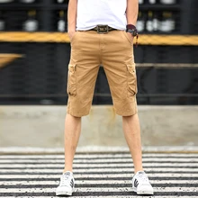 Новые мужские шорты-карго мужские повседневные военные рабочие короткие брюки с карманами