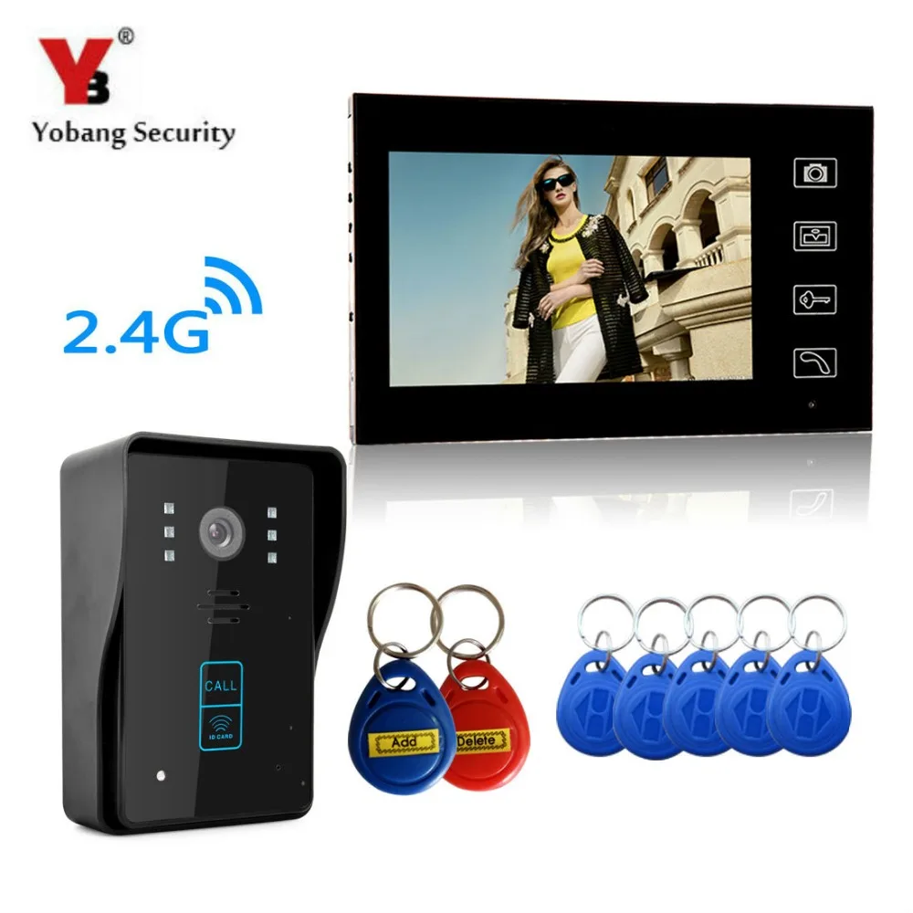 bilder für Yobang Sicherheit Smart 7 "TFT LCD Nachtsicht Video Türsprechanlage touch drahtlose Türklingel Intercom tür-Monitor Außen Kamera bilder für Yobang Sicherheit Smart 7 "TFT LCD Nachtsicht Video Türsprechanlage touch drahtlose Türklingel Intercom tür-Monitor Außen Kamera