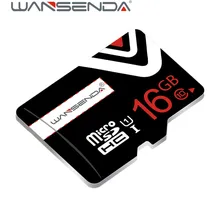 100% Capacity Black Wansenda TF flash card 4GB/8GB/16GB/32GB/64GB High speed TF Card Class 10 Memory Card with package