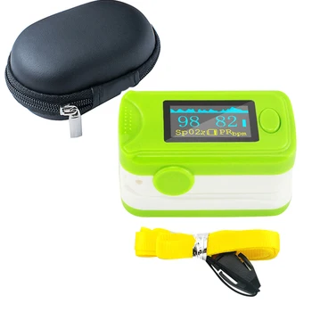 

10pcs Color OLED Finger Pulse Oximeter Blood Oxygen SpO2 Respiration Rate Saturation Oximetro Monitor+Black Case