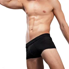 Горячее предложение, однотонное нижнее белье, мужские трусы-боксеры, модальное нижнее белье, сексуальные мужские комфортные трусики из «дышащей» ткани, мужские трусы-боксеры