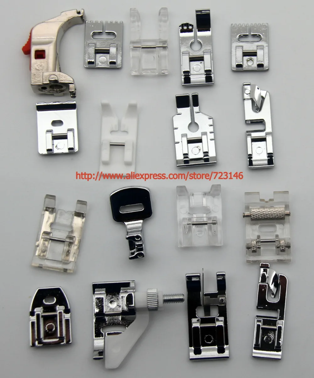 

17PCS Multifunctional kit Presser Foot Feet Domestic Sewing Machine Part Accessories for BERNINA Artista,Activa,Aurora,Virtuosa