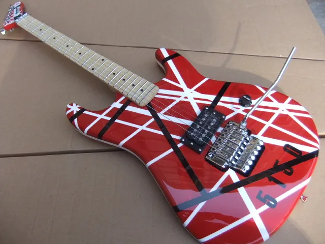 

New Arrival Brand kra mer 5150 electric guitar red and white E^H series ARI tremolo E 101205
