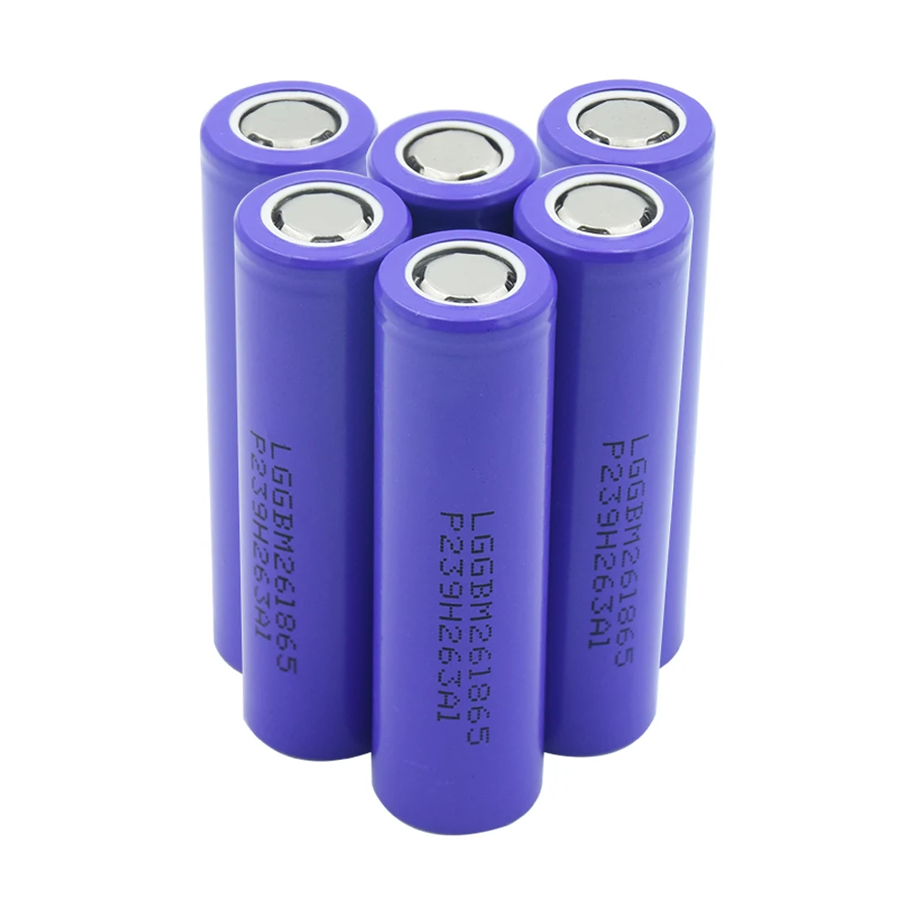

1/2/4/6/8/10 Pcs 18650 Flat-Top Lithium Batteires 3.7 V Volt 2600mAh High Drain 10A Battery For E-cigarette RC Toy Power Bank