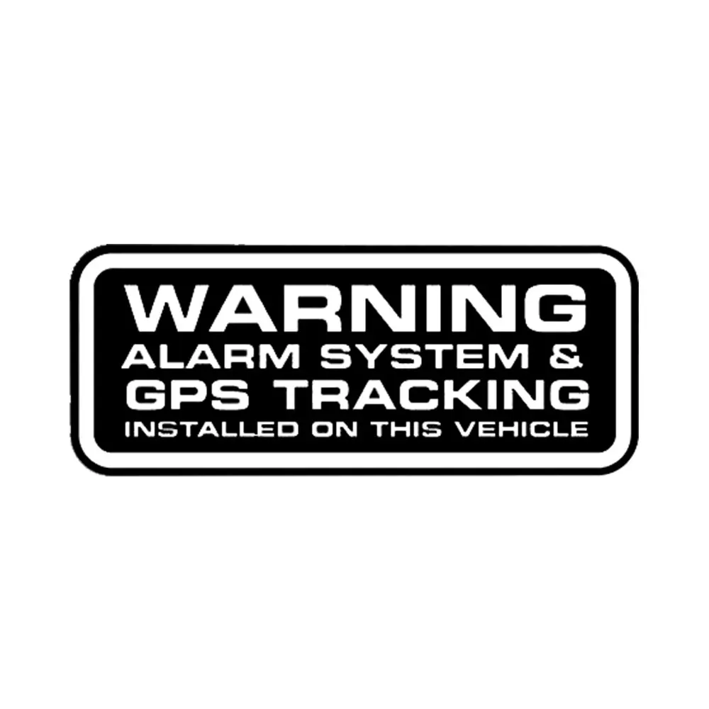 

10cm Car Alarm Sticker / GPS Tracker Installed Warning Sticker T-189
