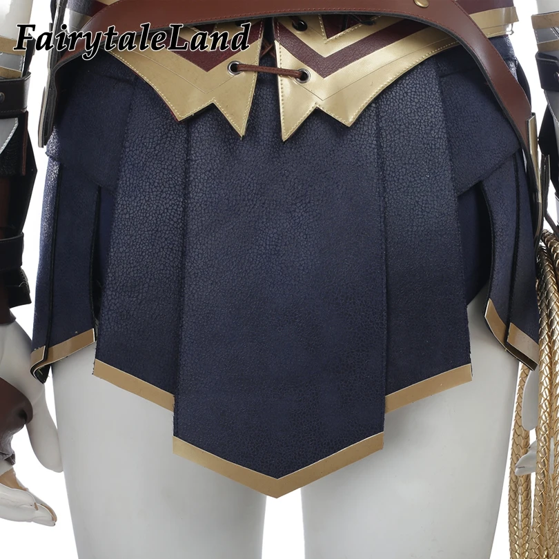 Лига Справедливости Wonder Woman косплей костюм топ на заказ wristers Wonder Woman юбка косплей перчатки костюм в полоску Опора головной убор