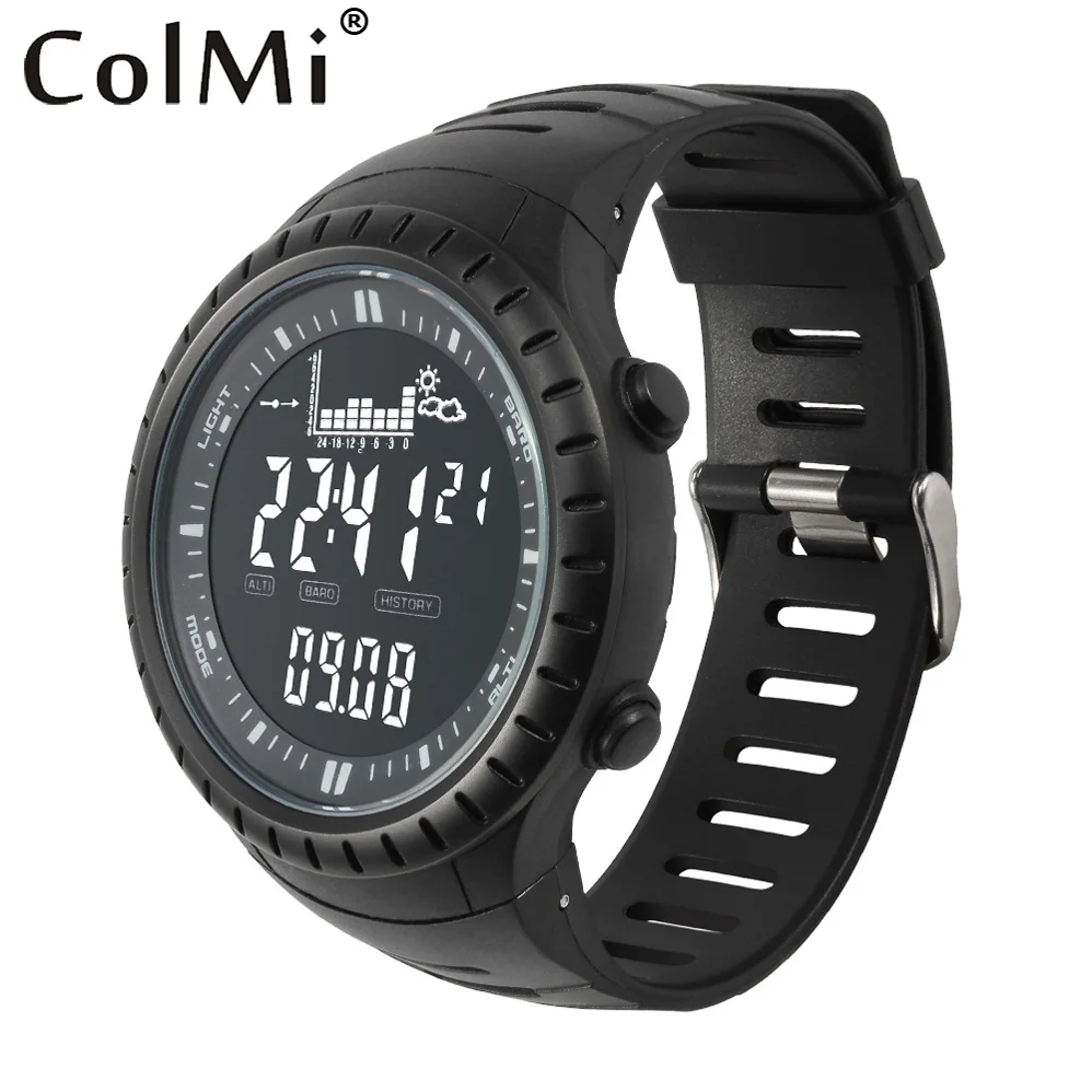 

ColMi Smart Watch S4 Fishing Point Pressure Remind Tracking 5ATM Waterproof Altimeter for Mens Fishing, Running, Mountaineering