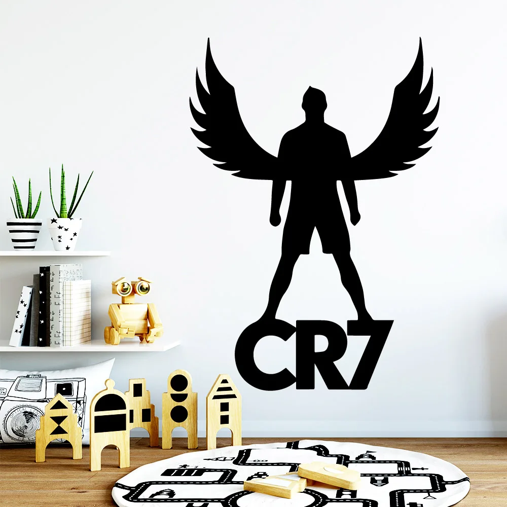 

Diy CR7 Removable Decorative Vinyl Wall Stickers For Baby's Rooms Sticker Mural adesivi murali