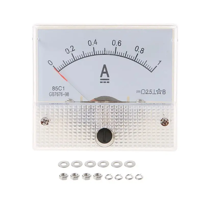 85C1 амперметр DC аналоговая панель измерителя тока механический указатель тип 1/2/3/30/50/100A 50/100/200/500mA