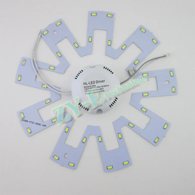 3 комплекта светодиодных плат потолочный светильник pcb + Драйвер магнит SMD 5730