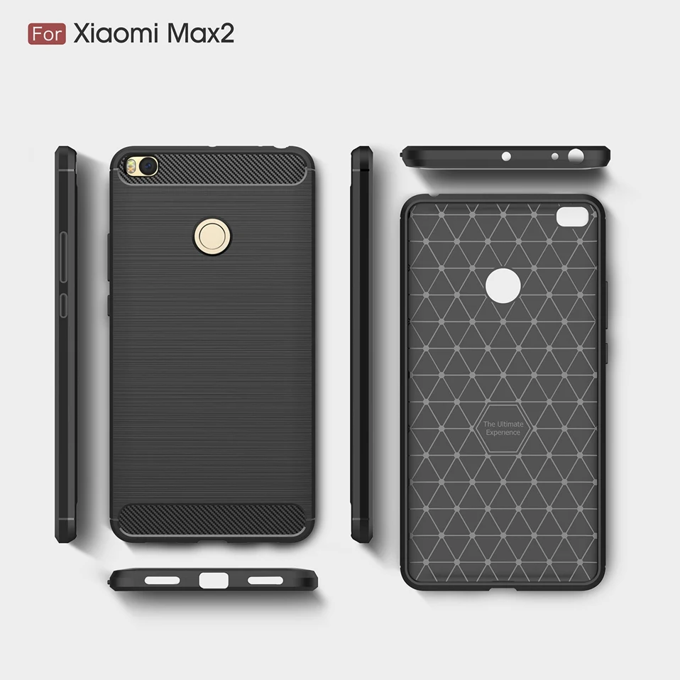 Reaoom for Xiaomi Mi Max 2 Phone Case Carbon Fiber Back Cover for Xiaomi Max 2 Mi Max2 Fashion Slim Soft TPU Protection Shell (9)