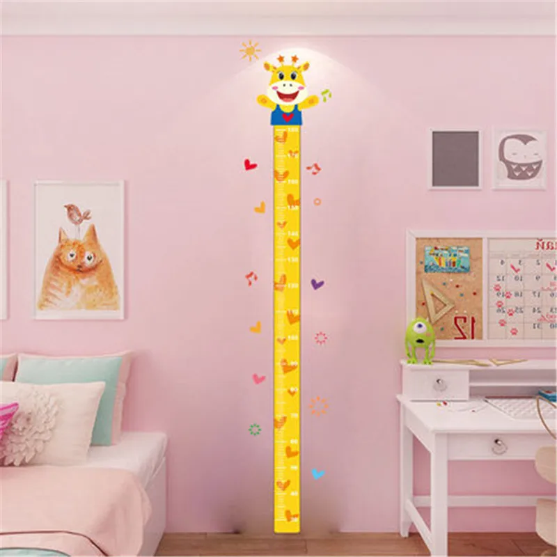 Детская комната украшения креативный размер ребенка высота линейка мультфильм Ростомер настенная палка самоклеющиеся могут быть удалены