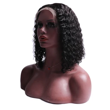 

Mstoxic Peruvian Curly Bob Wig Pre 13x4 Plucked Short Lace Front Human Hair Wigs With Baby Hair Remy Hair Wig Bleached Knots
