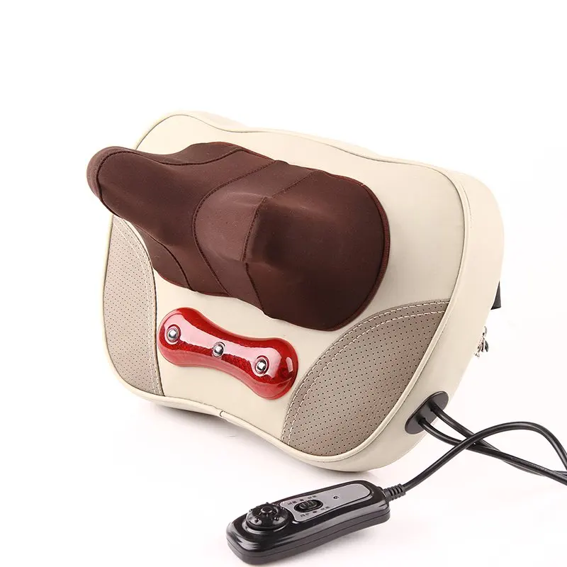 Infrared heating Cervical massage device neck full-body household kneading massage pillow electric heated massager cushion