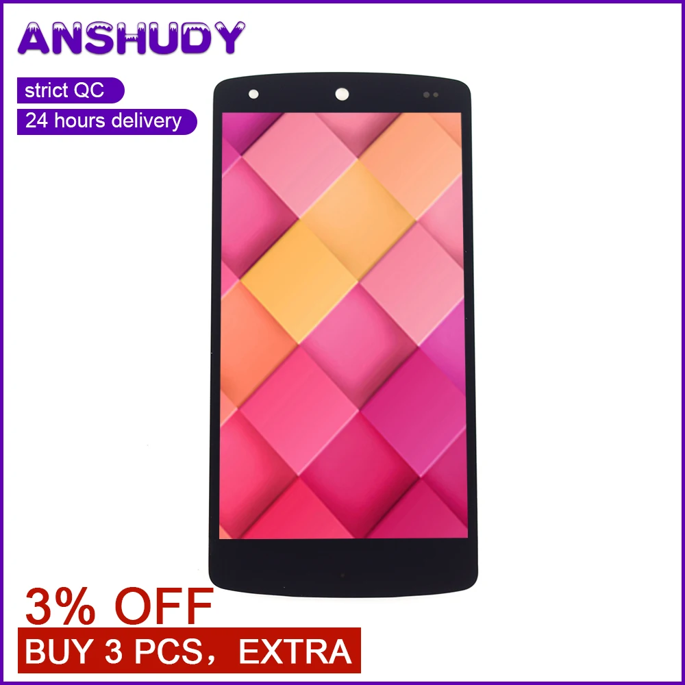 

For LG Google Nexus 5 D820 LCD Touch Screen Digitizer Sensor Glass Assembly For LG D820 Display Screen D821