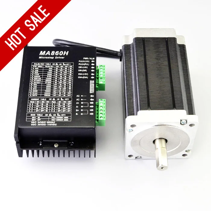 1 Axis CNC Kit 13Nm 1841oz in Nema 34 Stepper Motor Driver CNC Mill Router Lathe