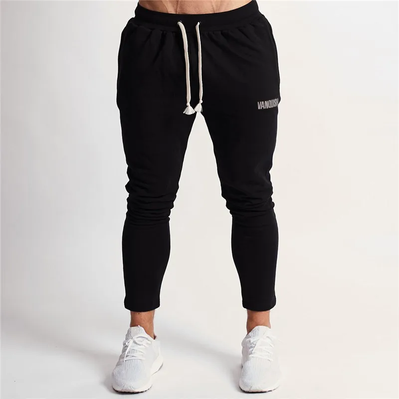 

2019 New Vanquish Pants Gyms Fitness Bodybuilding Joggers Brand Trousers Casual Sweatpants Men Jogger Skinny Pants