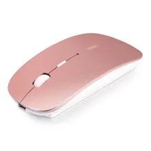 Беспроводной Перезаряжаемый беззвучный мягкий тонкий игровой мыши для кабельный адаптор для ноутбука Ofice