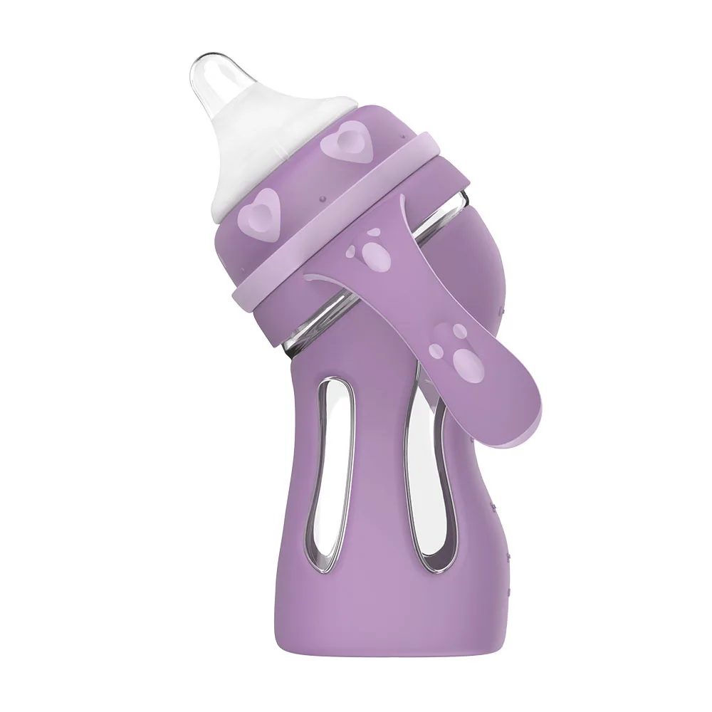 0-3 meses Biber/ón de 180 ml para beb/és reci/én nacidos de flujo normal /Ángulo de la punta de flujo normal Resistencia a las ca/ídas Beb/és reci/én nacidos con sensaci/ón de flujo natural Sky Blue