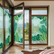 Статичные наклейки для матового стекла стеклянные наклейки раздвижные двери гостиная маленькие свежие самоклеющиеся оконные решетки декоративная пленка