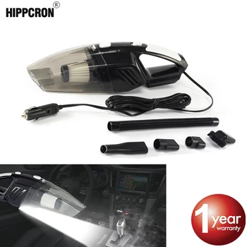 

Car Vacuum Cleaner 120W 12V Powerful Handheld Mini With LED Light Wet And Dry Dual Use High Power Cleaner for Car Auto Vehicle