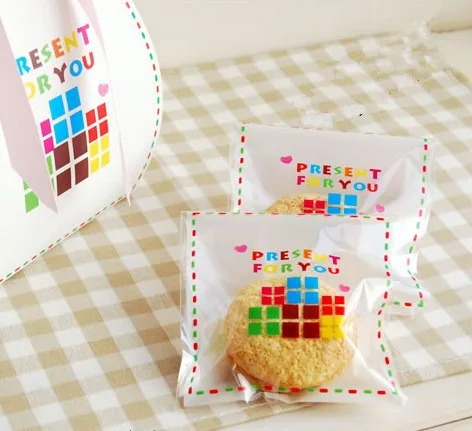 Подарок для вас красочные самоклеющиеся сумка DIY подарок мешки упаковки печенья конфеты мешок подарков сувениры