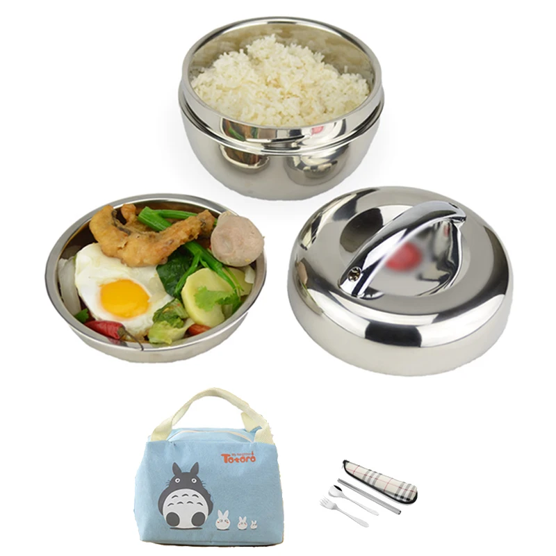 

Double Wall Vacuum Food Container 304 Stainless Steel Lunch Box Insulated Thermos Office School Bento Lunchbox Set Japanese