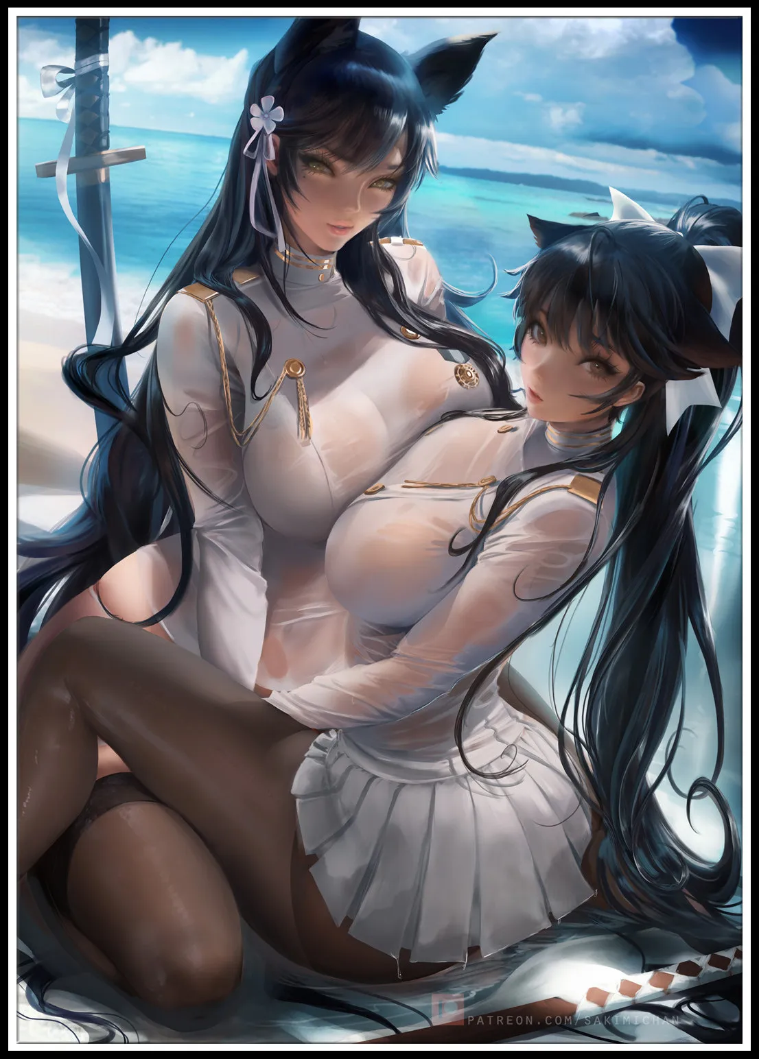 Cute Sexy Anime Girls Poster Game Sexy Comics Girl Posters Prints Painting  White Paper Wall Art Picture For Room Home Decor 2004 - Wall Stickers -  AliExpress