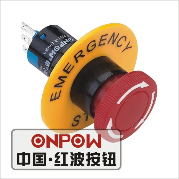 Onpow 16mm 1no1nc 2no2nc Plastic Emergency Stop Switch With Warning onpow-16mm-1no1nc-2no2nc-plastic-emergency-stop-switch-with-warning
