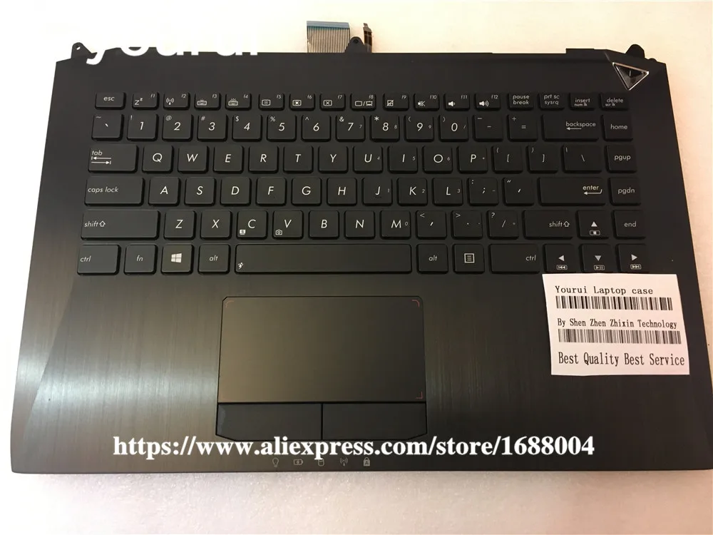 Клавиатура yourui US для ноутбука ASUS G46 G46V G46VW английская черная с подсветкой