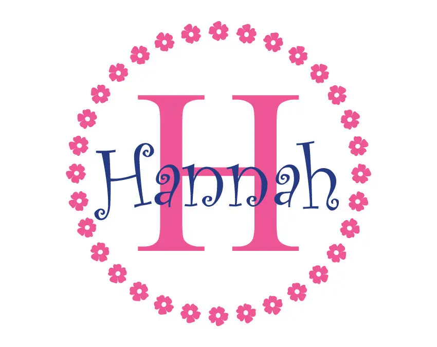 

YOYOYU Wall Decal Flower Personalized Custom Name Monogram First Name Vinyl Decal Sticker Art Adesivo Wall Sticker ZX064