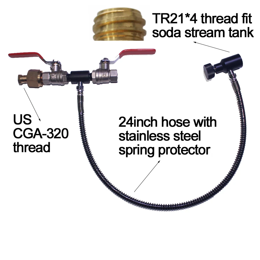 Пейнтбол pcp страйкбол Sodastream CO2 бак бутылка заполнения заправка станция адаптер kobalt с США CGA-320