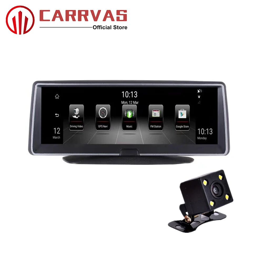 

CARRVAS Car DVR 7.84 inch 1280*480 1080P Android 5.0 GPS Navigator 4G Internet With Bluetooth G-Sensor DVR Navigation For Skoda