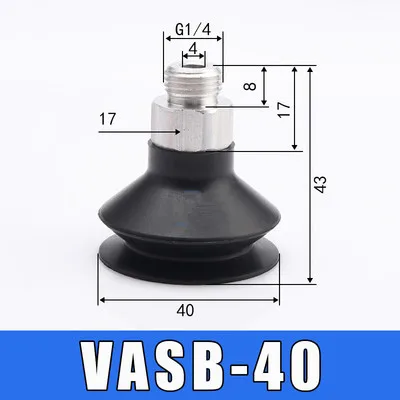 Манипулятор Вакуумная присоска VASB-40-1/4-SI VASB-55-1/4-SI сильная присоска Промышленные Пневматические аксессуары