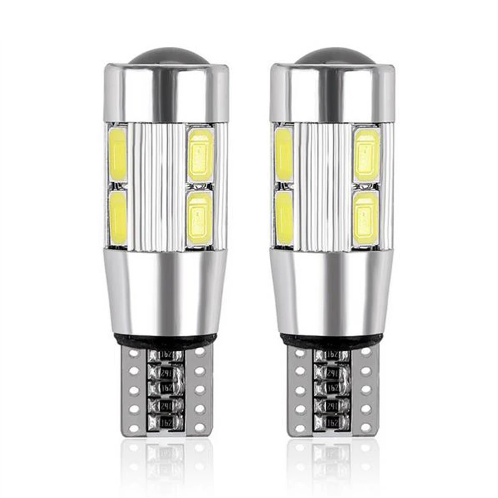 2 шт. автомобильный Стайлинг авто LED T10 194 W5W Canbus 10 SMD 5630 Светодиодная лампа без