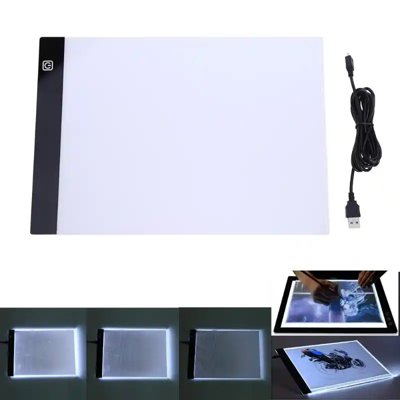drawing table with light