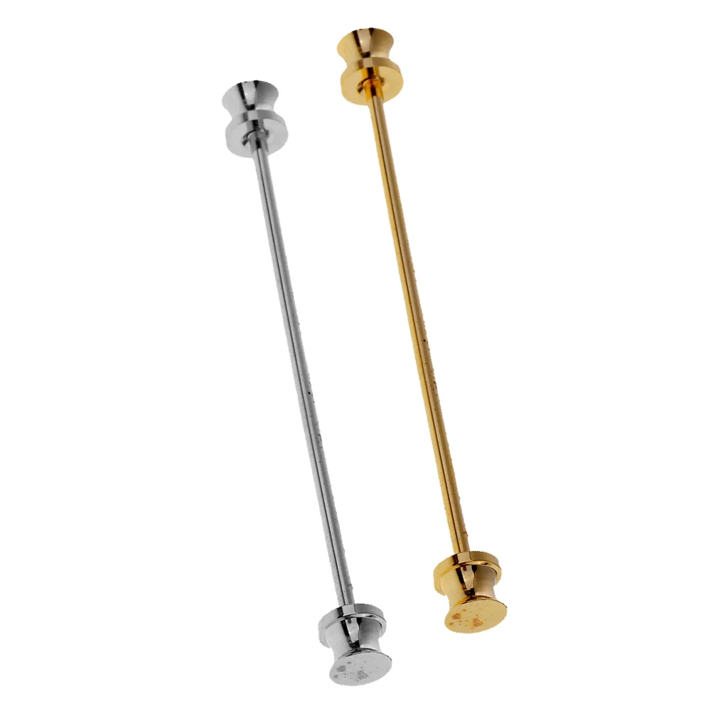 Buy 2 Pieces Gold Tone Pin Round Barbell Collar Tie