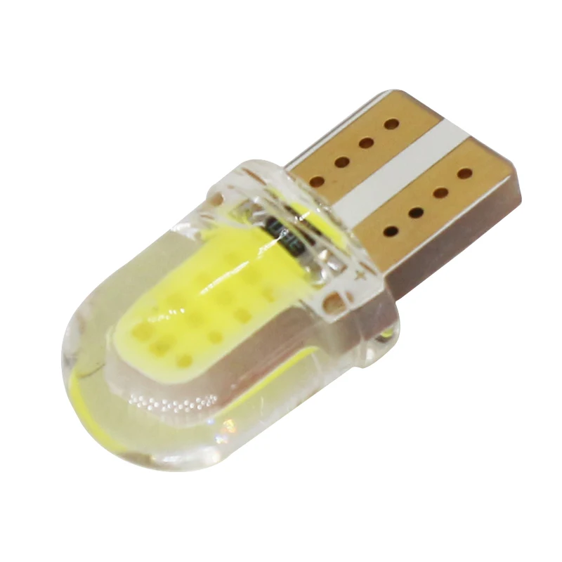 10 шт. Автомобильные светодиодные лампы T10 W5W COB 194 168 8 SMD для подсветки