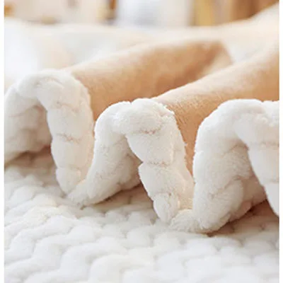 Зимнее модное плотное мягкое Флисовое одеяло для кровати, теплое одеяло для дивана кораллового цвета, Фланелевое вязаное одеяло для путешествий, бархатное Норковое одеяло - Цвет: as picture