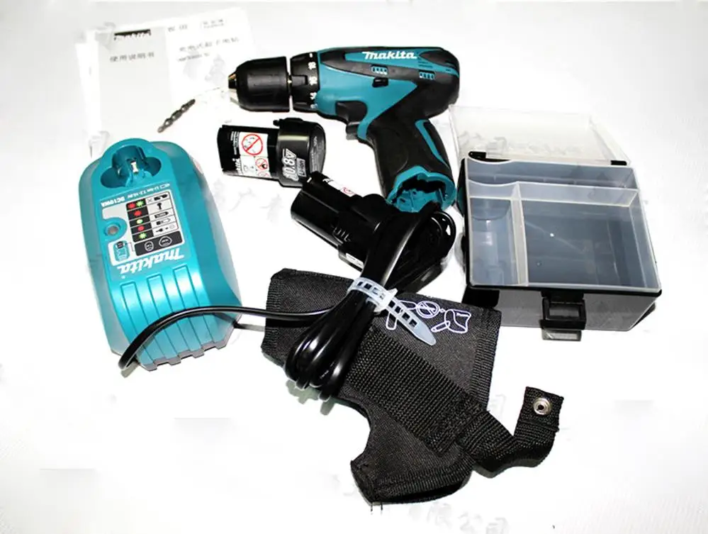 Япония Makita 10,8 В DF330DWE перезаряжаемая литиевая батарея шуруповерт дрель 1300 об/мин 24/14н. М электрическая дрель Электроинструмент 10,8 В