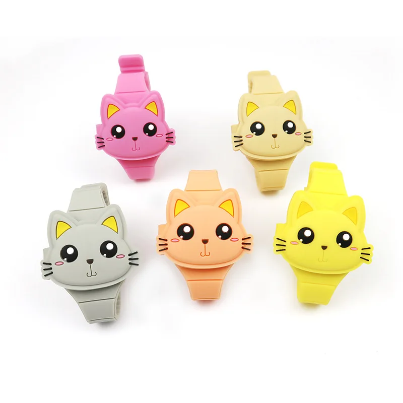 

Epoxy LED cartoon children's watch Epoxy craft cat table