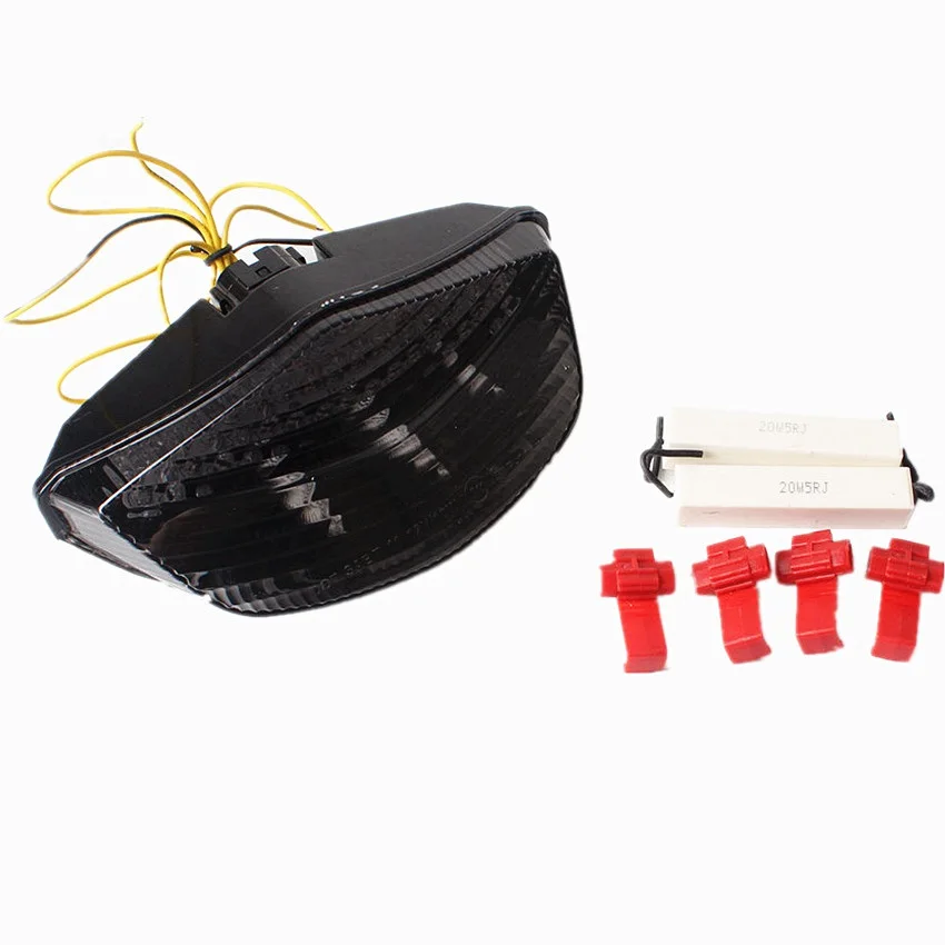 LED Turn Signal Brake Tail Light Integrated For Ducati Monster 696 796 1100 1100S Smoke