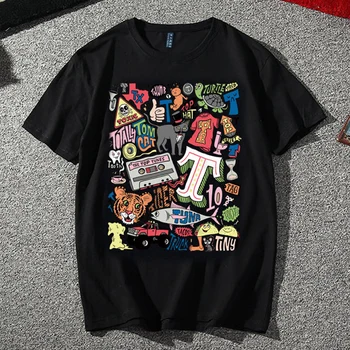 

Free shipping men brand Tees plus size 2XL-7XL 8XL cotton t shirt round collar Casual print short-sleeve T-shirt hiphop