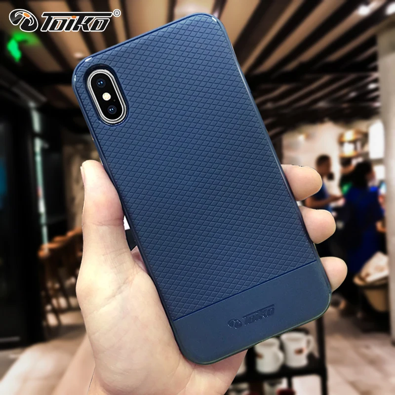 Чехлы TOIKO в деловом стиле для мужчин мягкие армированные ТПУ чехлы iPhone X XS MAX XR