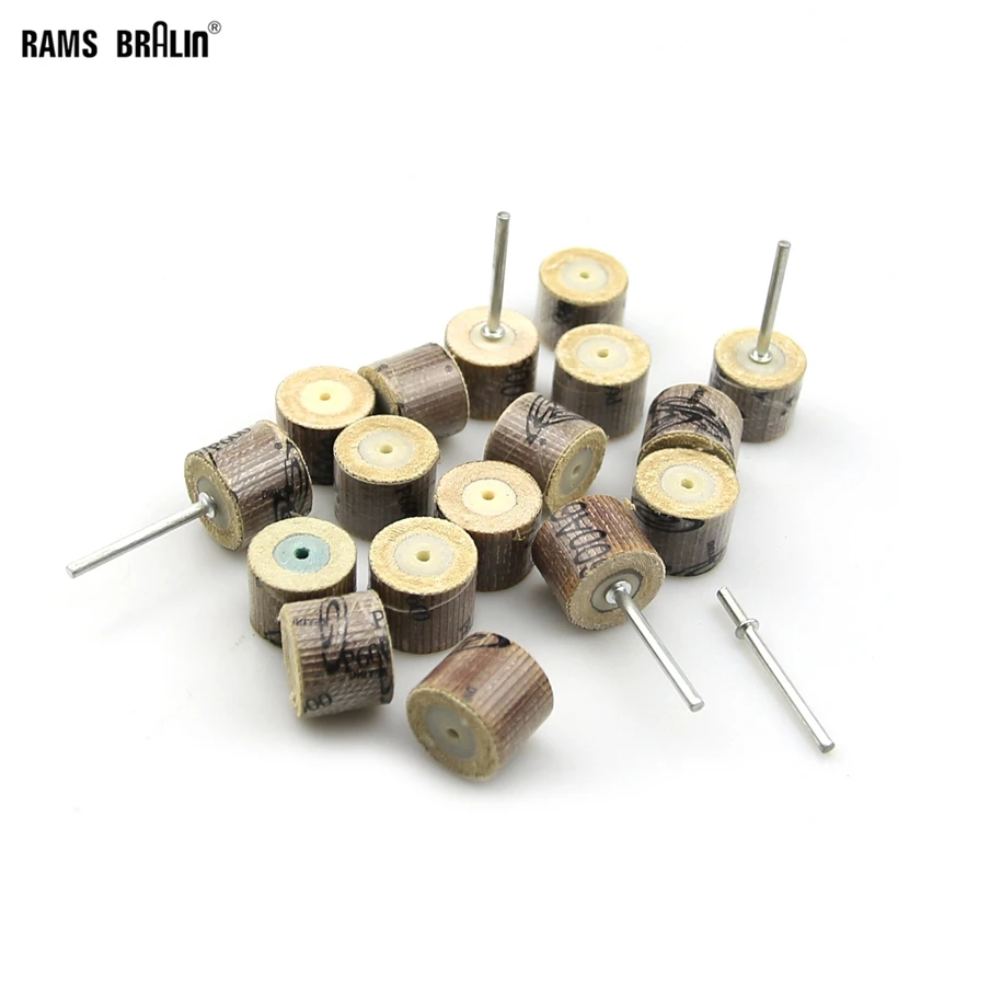 

100 pieces/pack Sandpaper Grinding Head 3mm Shaft Mounted Flap Wheel Dremel Drill Air Grinder Tool