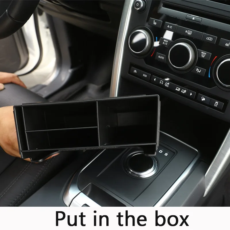 Автомобильный-Стайлинг пластиковая центральная консоль многофункциональная коробка для хранения телефона лоток аксессуар для Land Rover Discovery Sport
